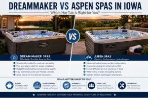 DreamMaker Iowa vs Aspen Spas in Iowa: Which Hot Tub Is Right for You?