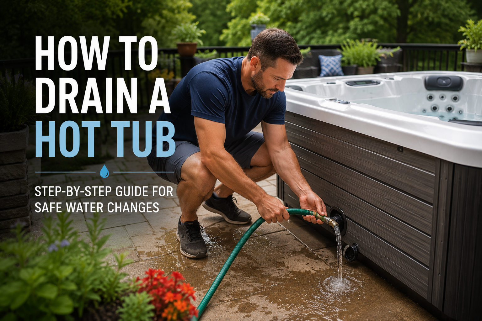 how to drain a hot tub