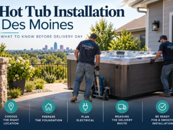 hot tub installation Des Moines